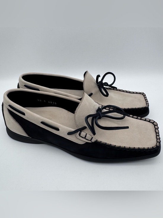Arche Shoes - Arche Moccasin Loafers Two Tone Cream Black Leather Women EU 39 US 8